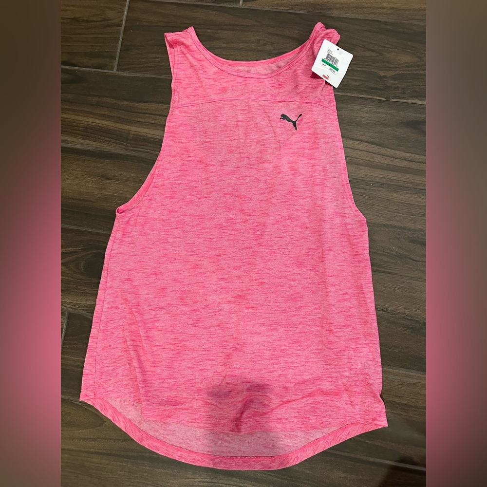 Women’s Puma Vibrant Pink Athletic Tank L NWT